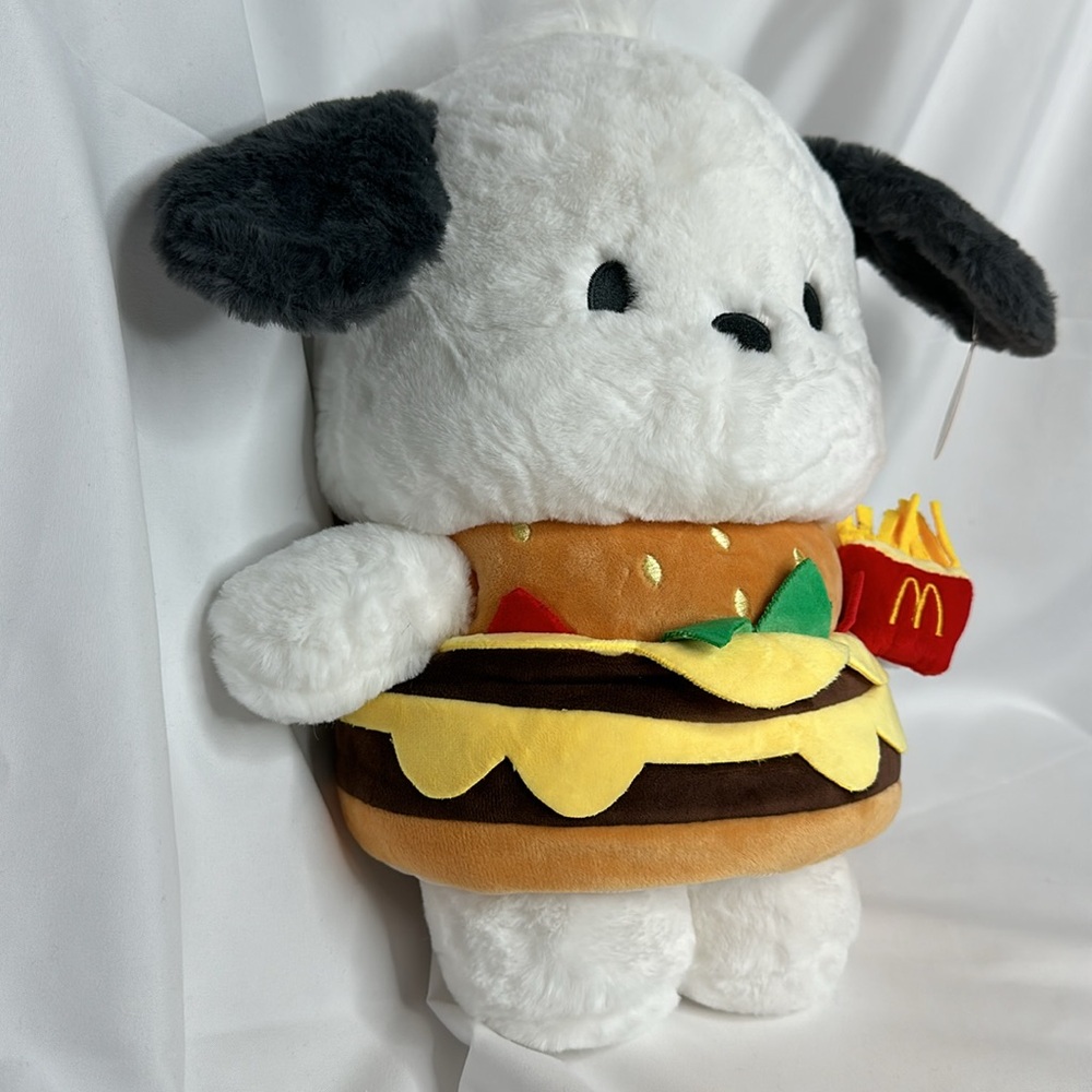 Pochacco in Big Mac Costume & Fries 13" Plush by Sanrio - Picture 7 of 13